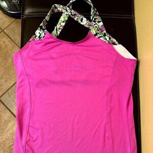 Bolle Criss-Cross Top Pink Size M
